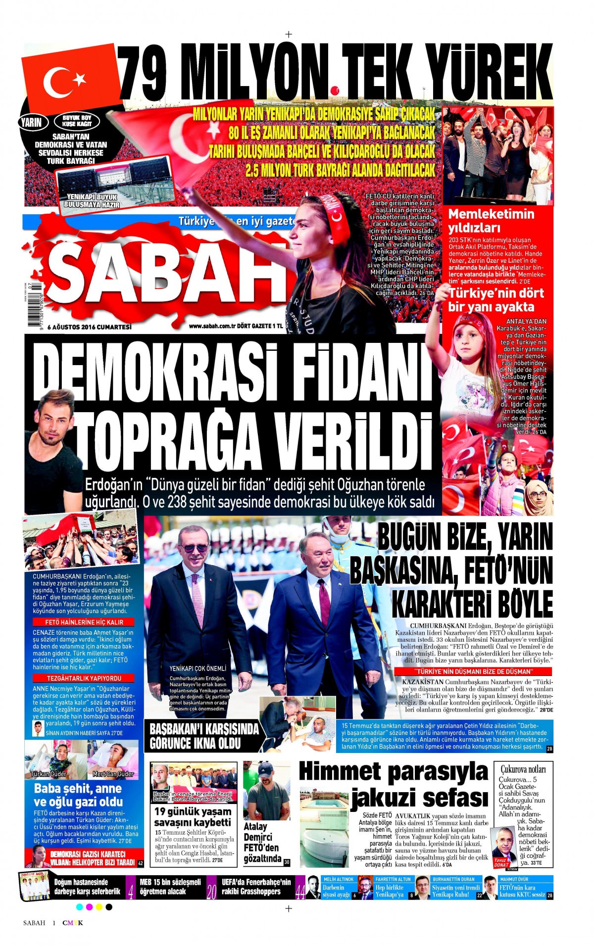 6 Ağustos 2016 gazete manşetleri - 11