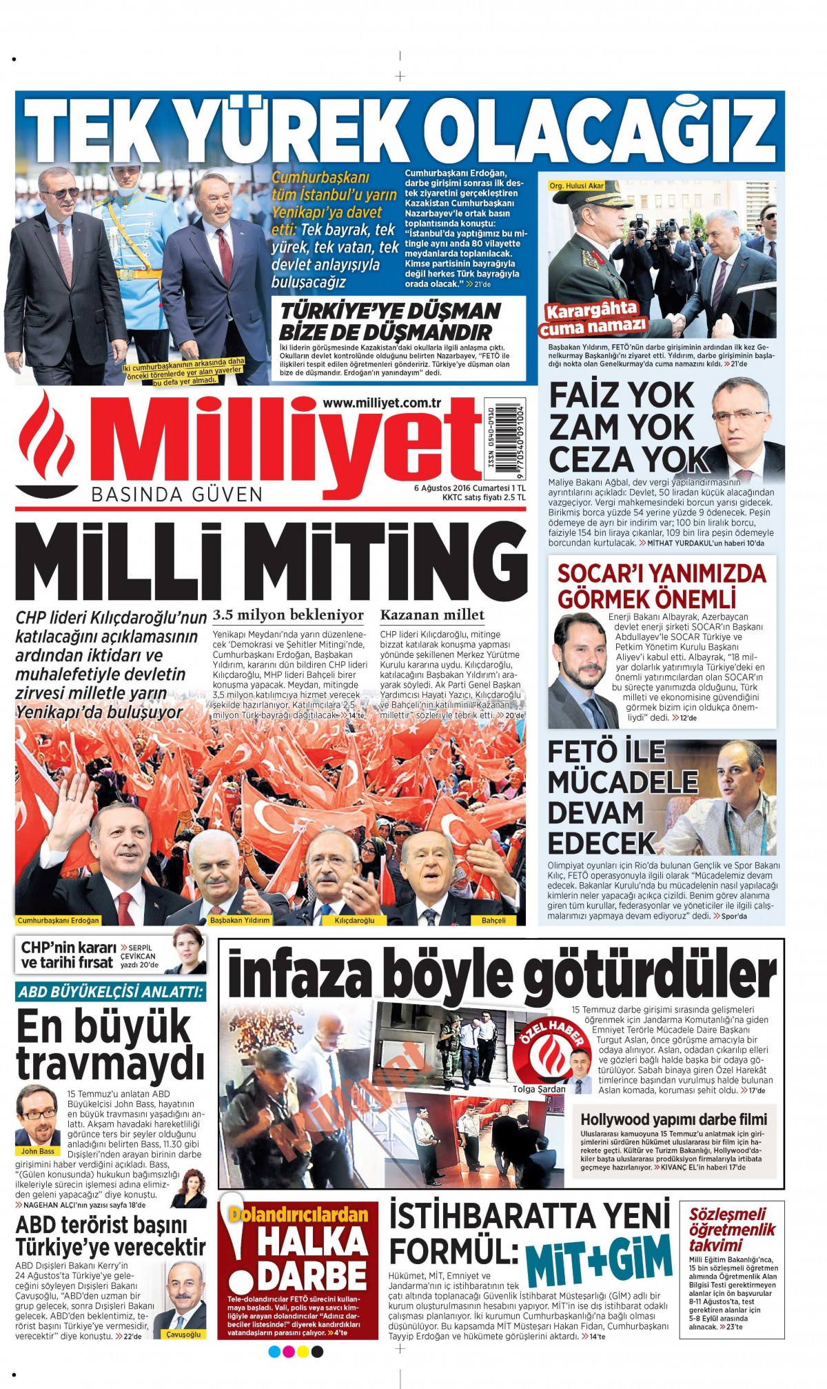 6 Ağustos 2016 gazete manşetleri - 8