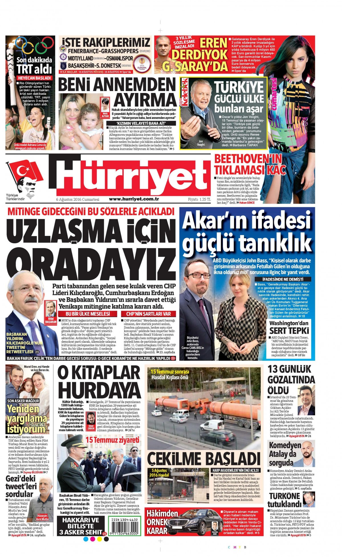 6 Ağustos 2016 gazete manşetleri - 12