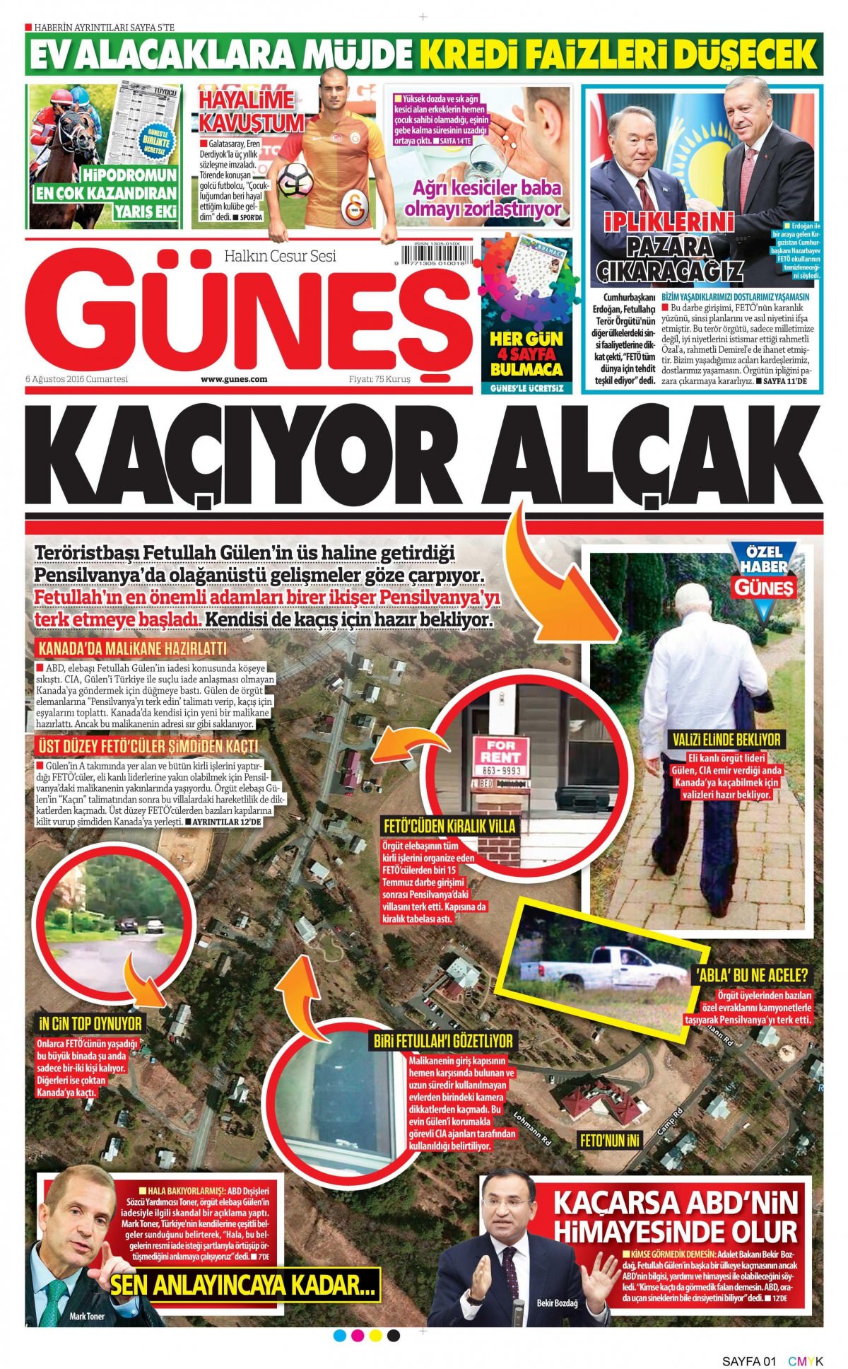 6 Ağustos 2016 gazete manşetleri - 7