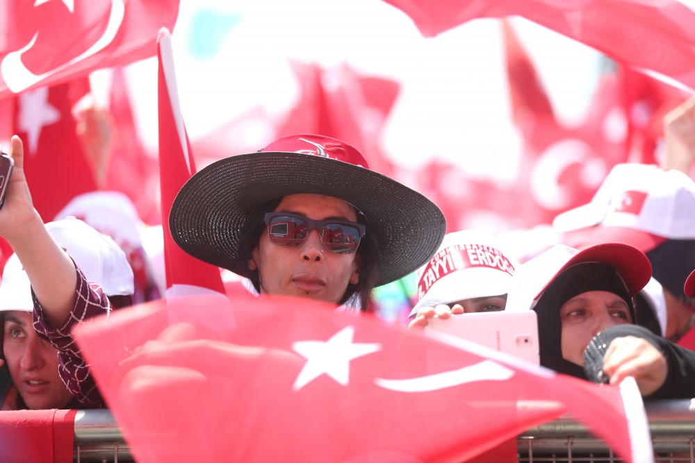 Demokrasi ve Şehitler Mitingi'nden ilk kareler... - 886