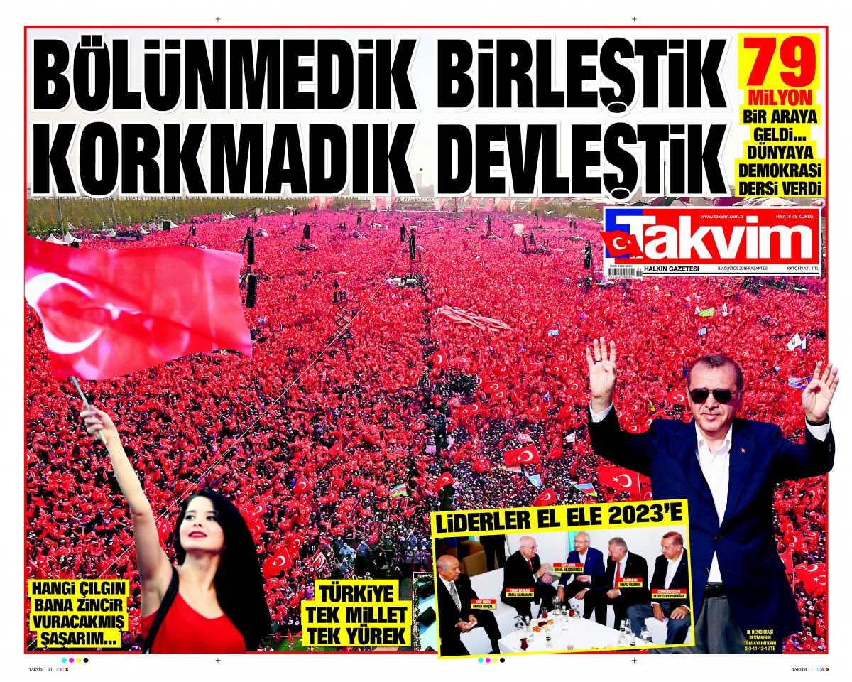 8 Ağustos 2016 gazete manşetleri - 632