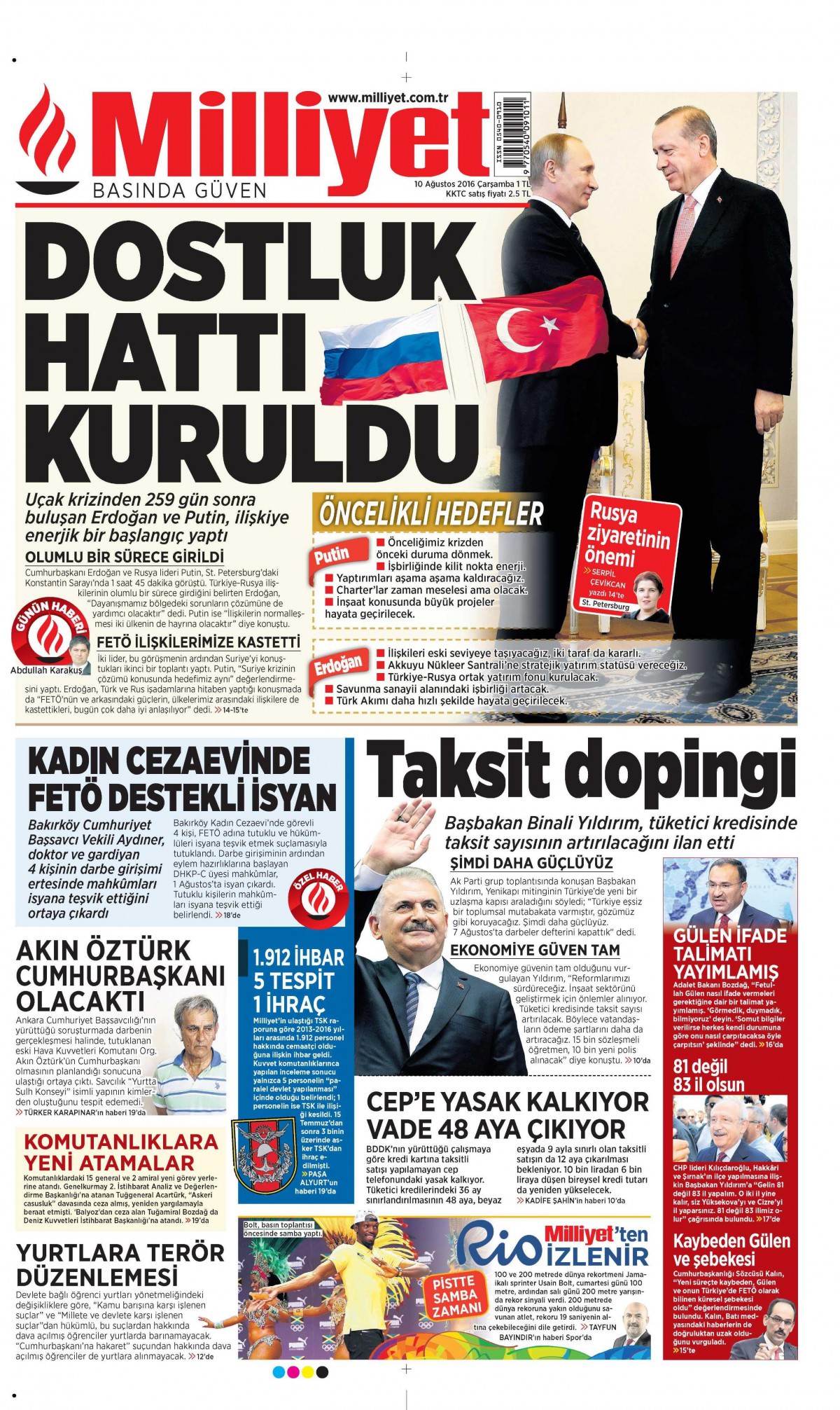 10 Ağustos 2016 gazete manşetleri - 17
