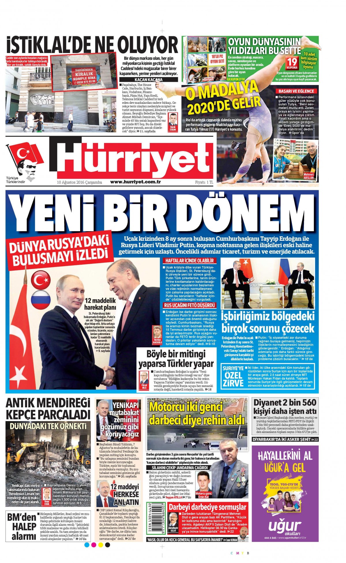 10 Ağustos 2016 gazete manşetleri - 5