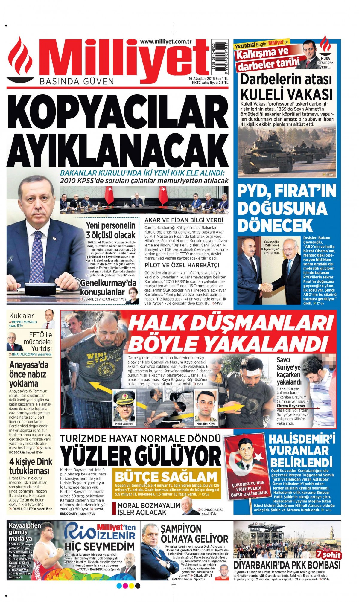 16 Ağustos 2016 gazete manşetleri - 506