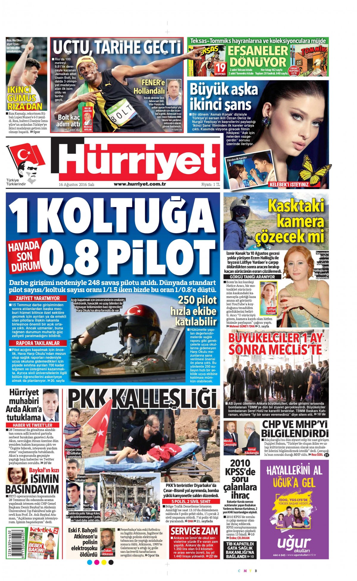 16 Ağustos 2016 gazete manşetleri - 751