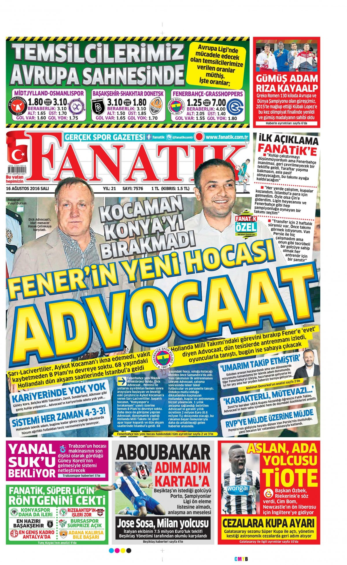 16 Ağustos 2016 gazete manşetleri - 769