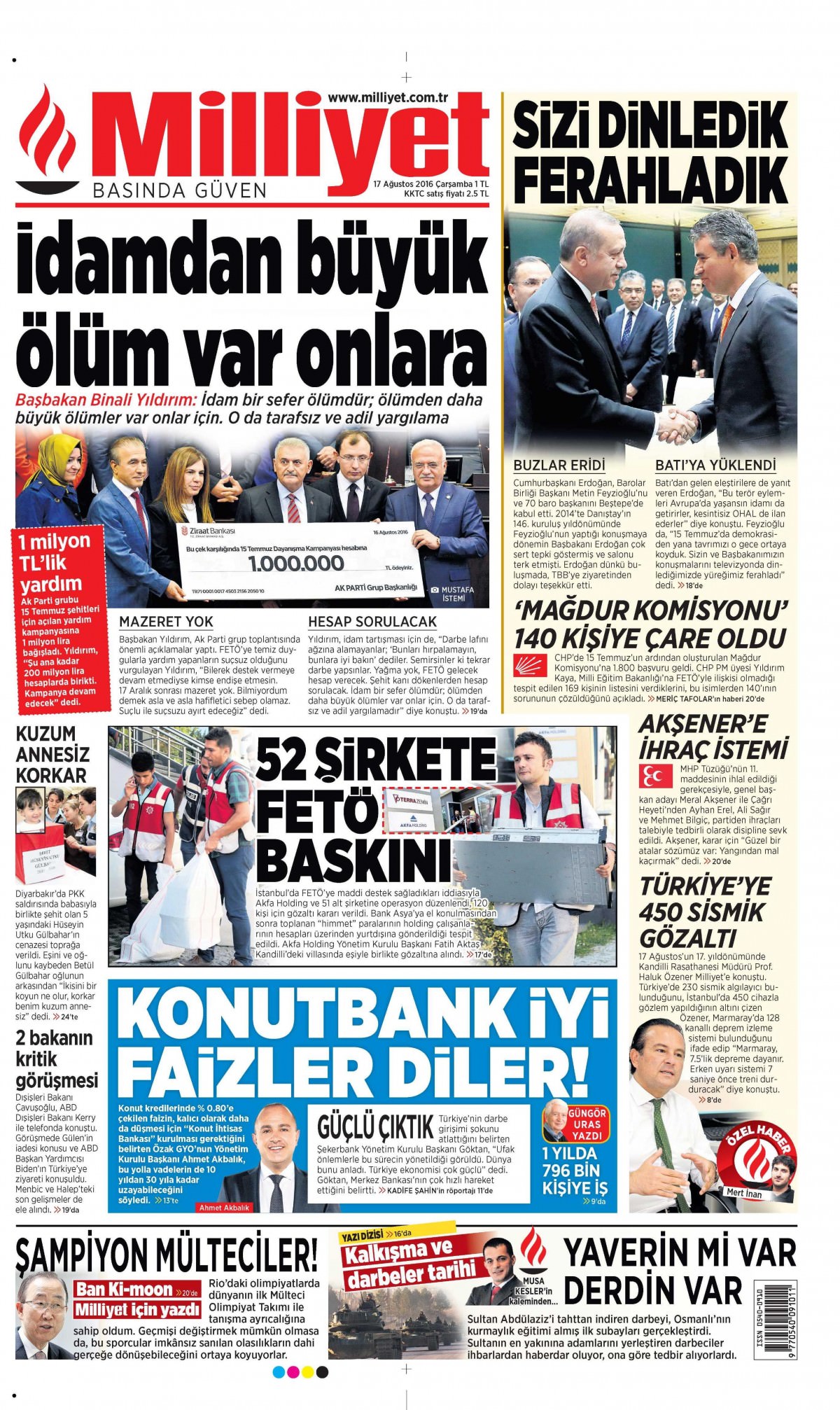 17 Ağustos 2016 gazete manşetleri - 639