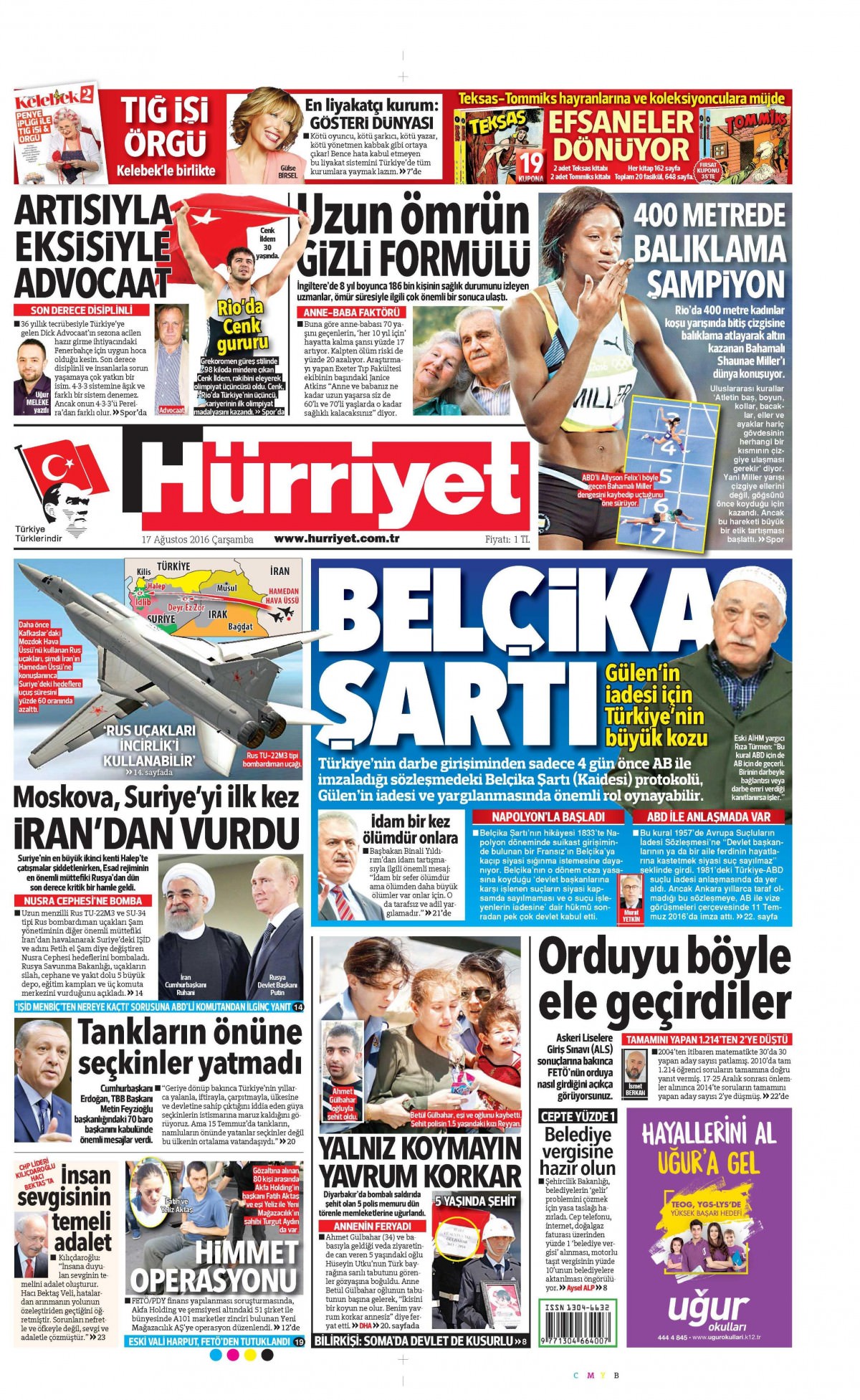 17 Ağustos 2016 gazete manşetleri - 749