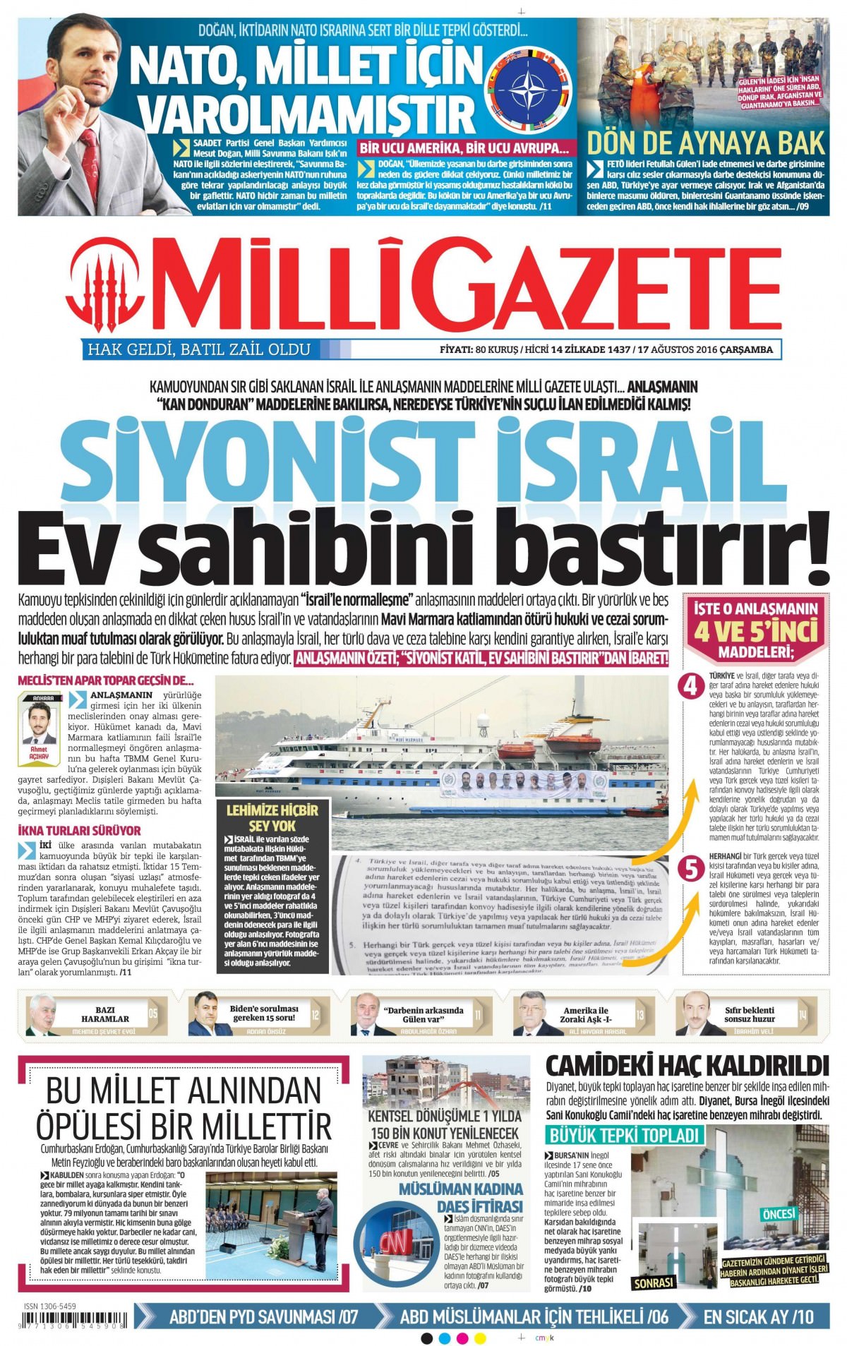 17 Ağustos 2016 gazete manşetleri - 523