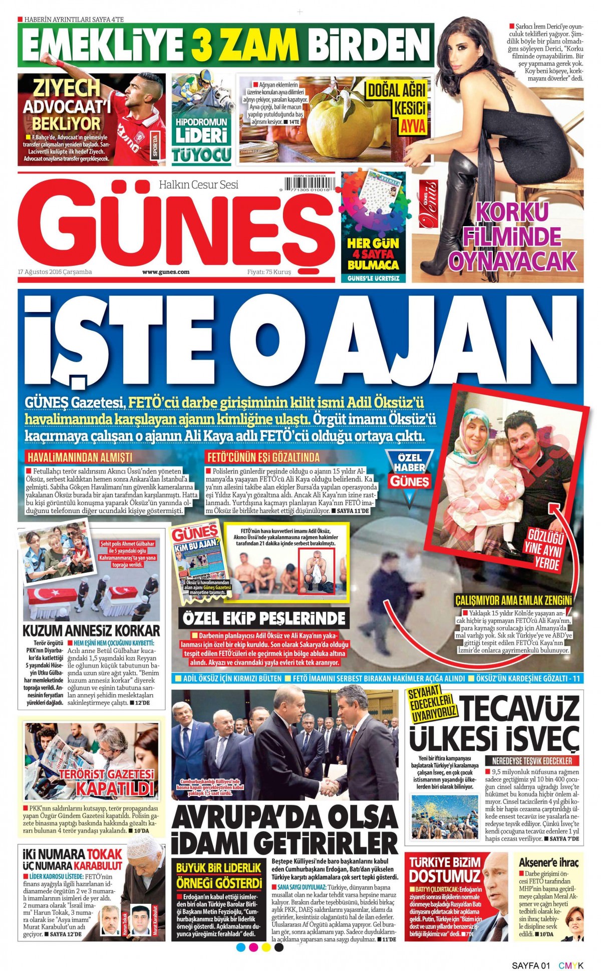 17 Ağustos 2016 gazete manşetleri - 635