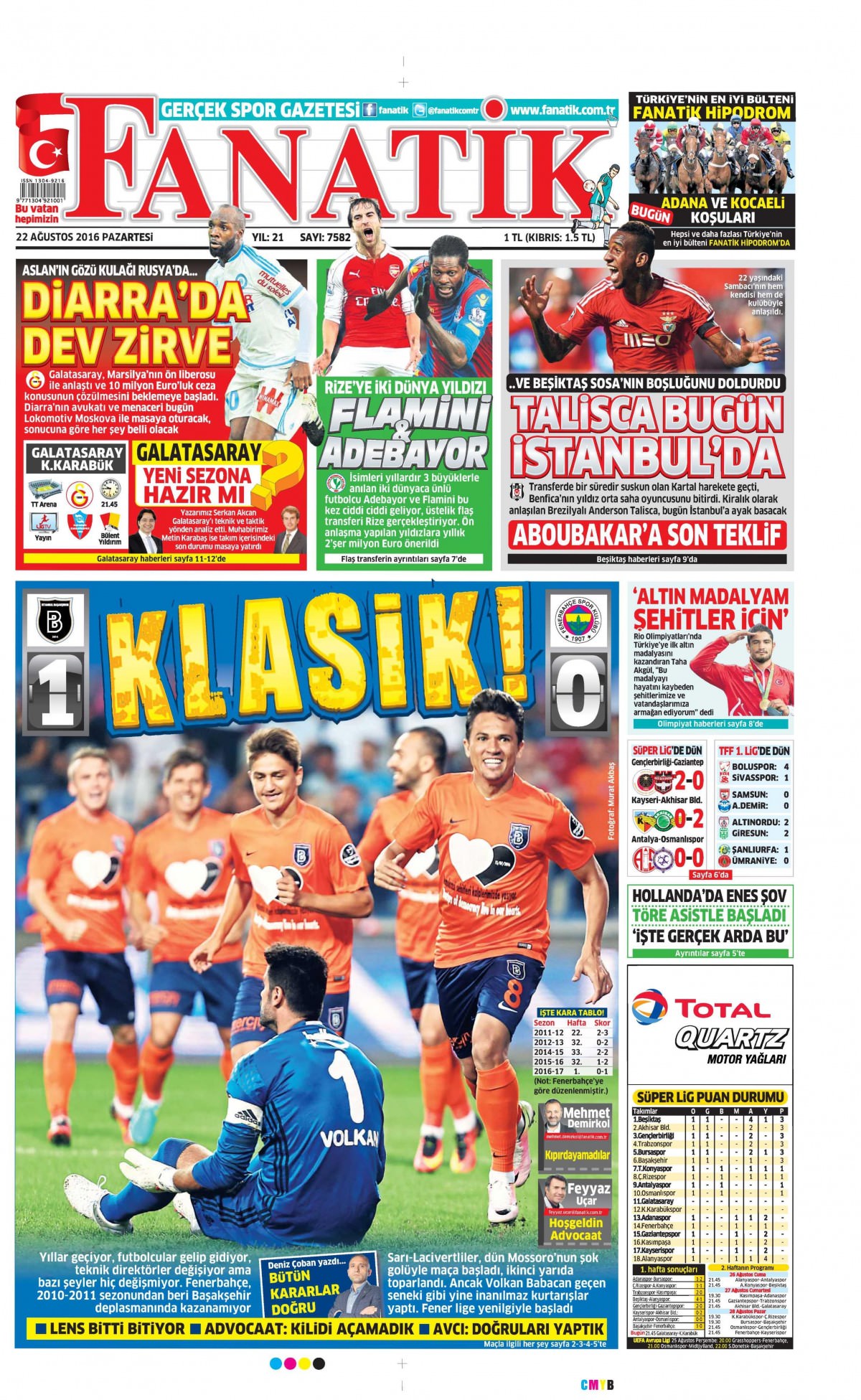22 Ağustos 2016 gazete manşetleri - 595