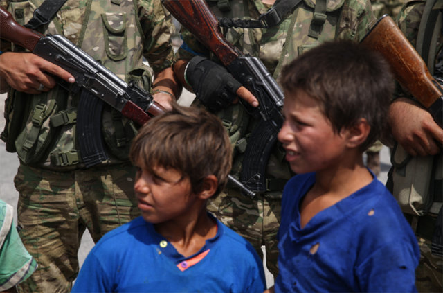 Cerablus'ta çocukların 'özgürlük' sevinci - 14