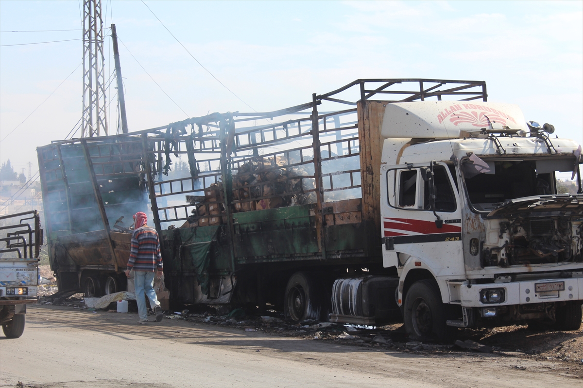 Esed rejiminin vurduğu yardım tırları - 838