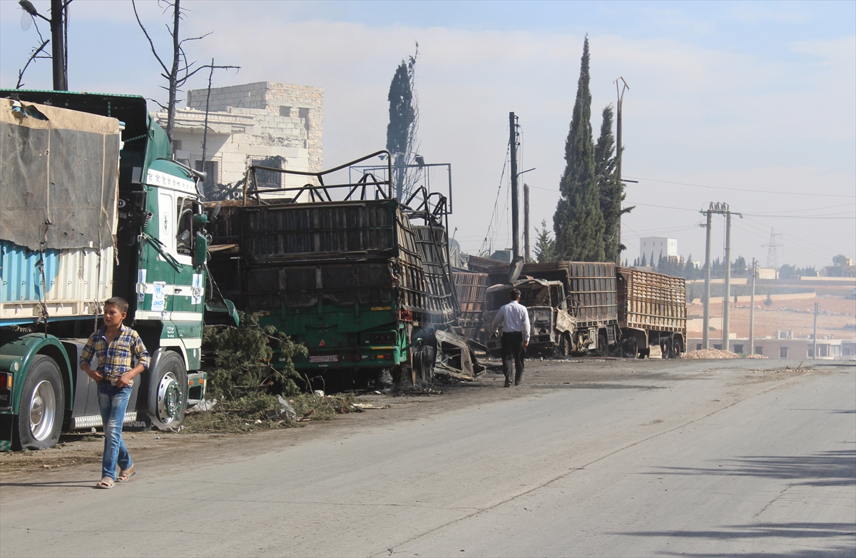 Esed rejiminin vurduğu yardım tırları - 883