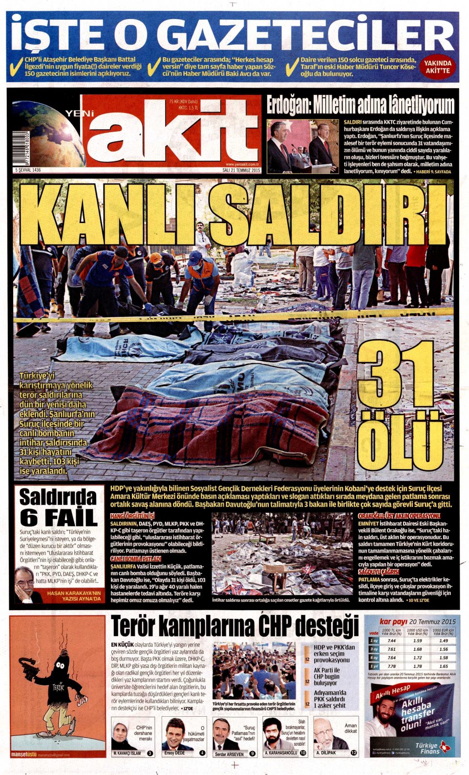 Gazeteler bugün ne yazdı? - 14