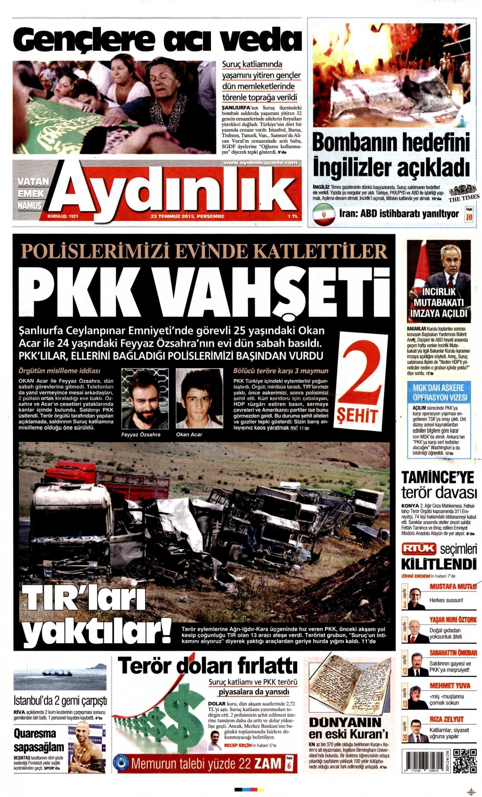 Gazeteler bugün ne yazdı? - 19