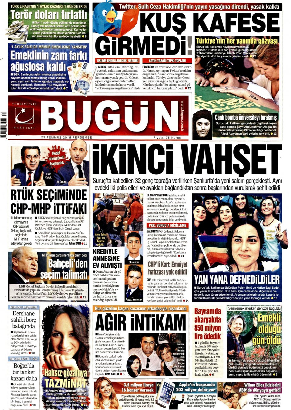 Gazeteler bugün ne yazdı? - 22