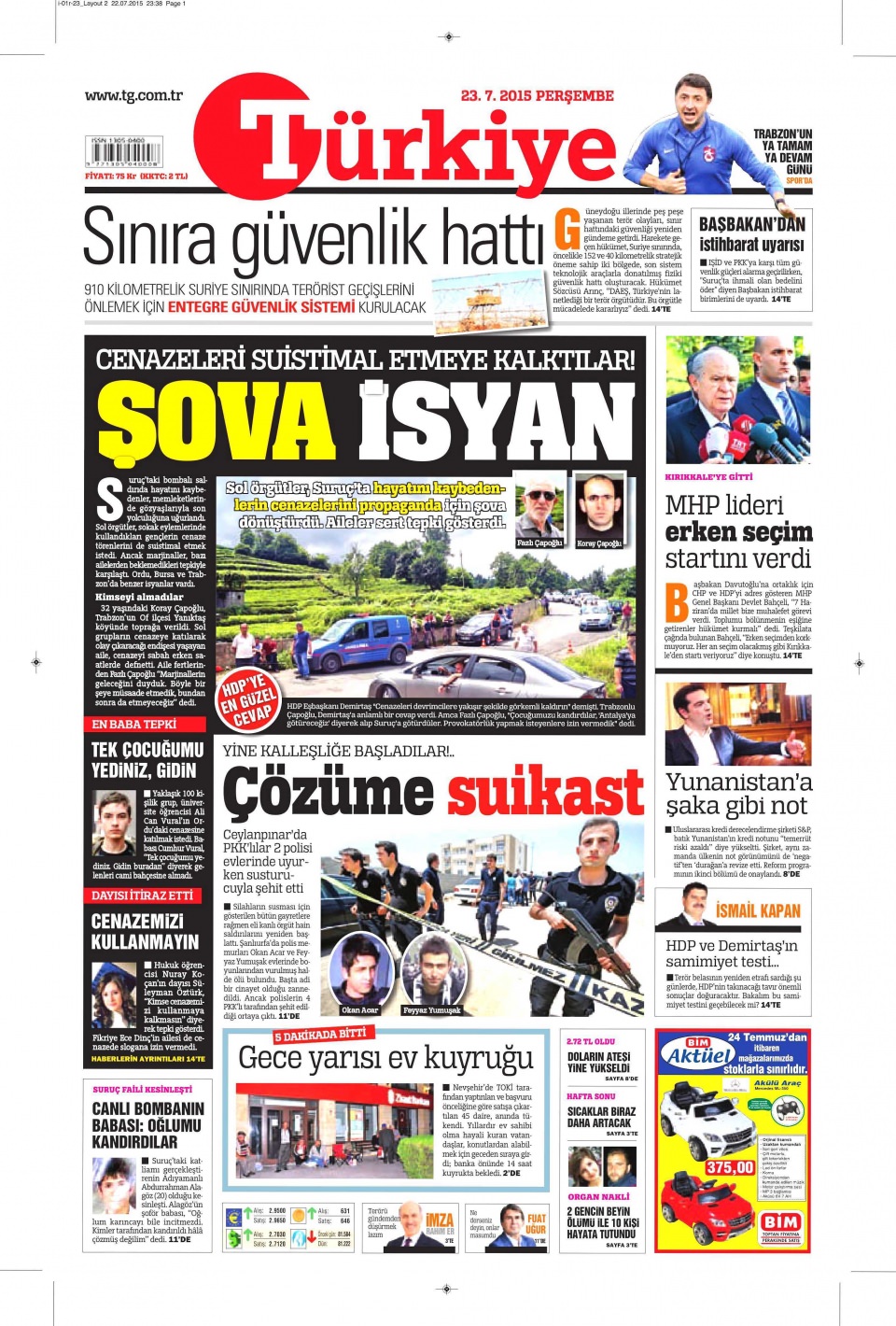 Gazeteler bugün ne yazdı? - 15