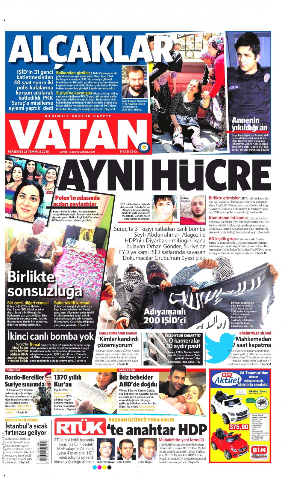 Gazeteler bugün ne yazdı? - 10