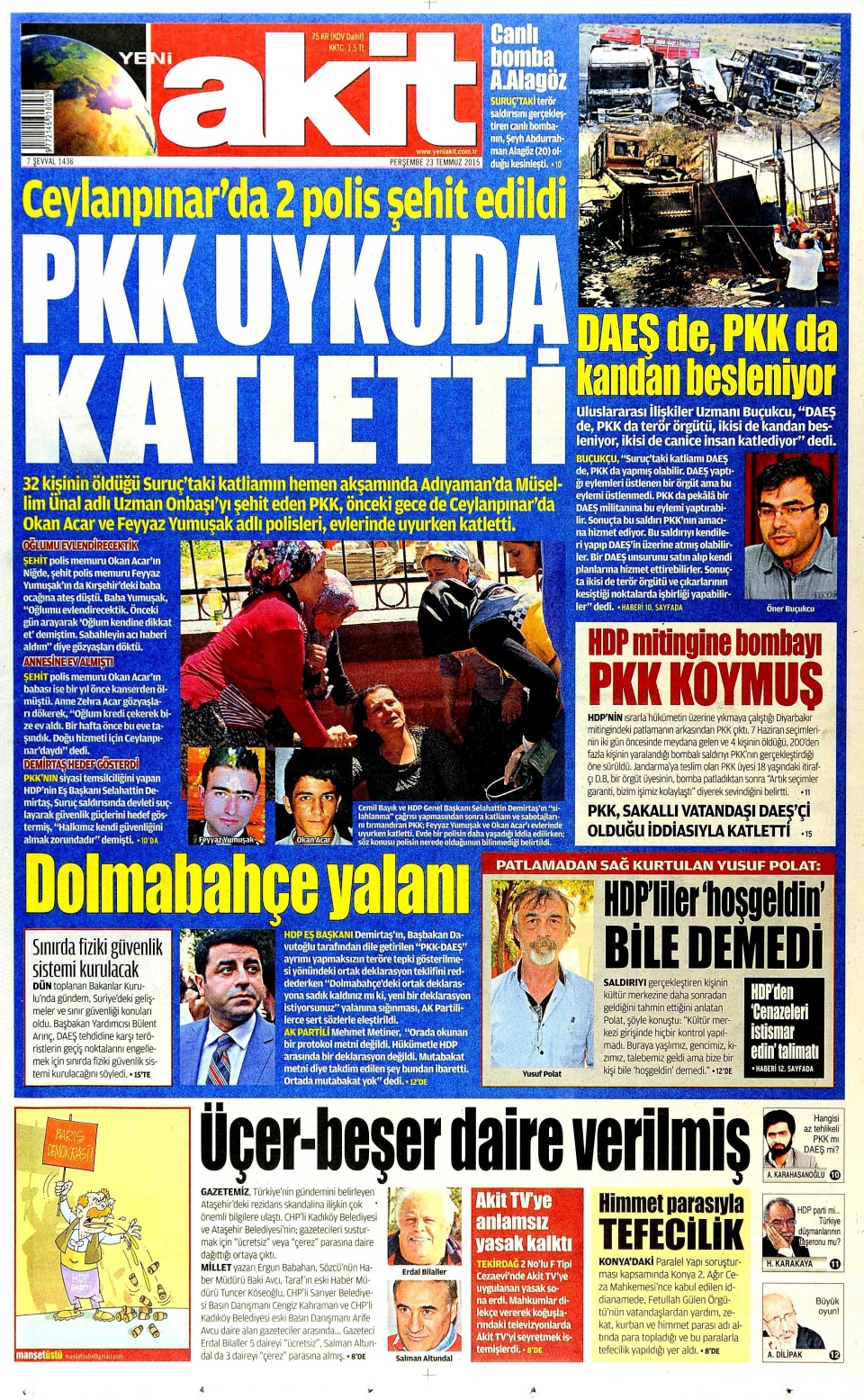 Gazeteler bugün ne yazdı? - 20