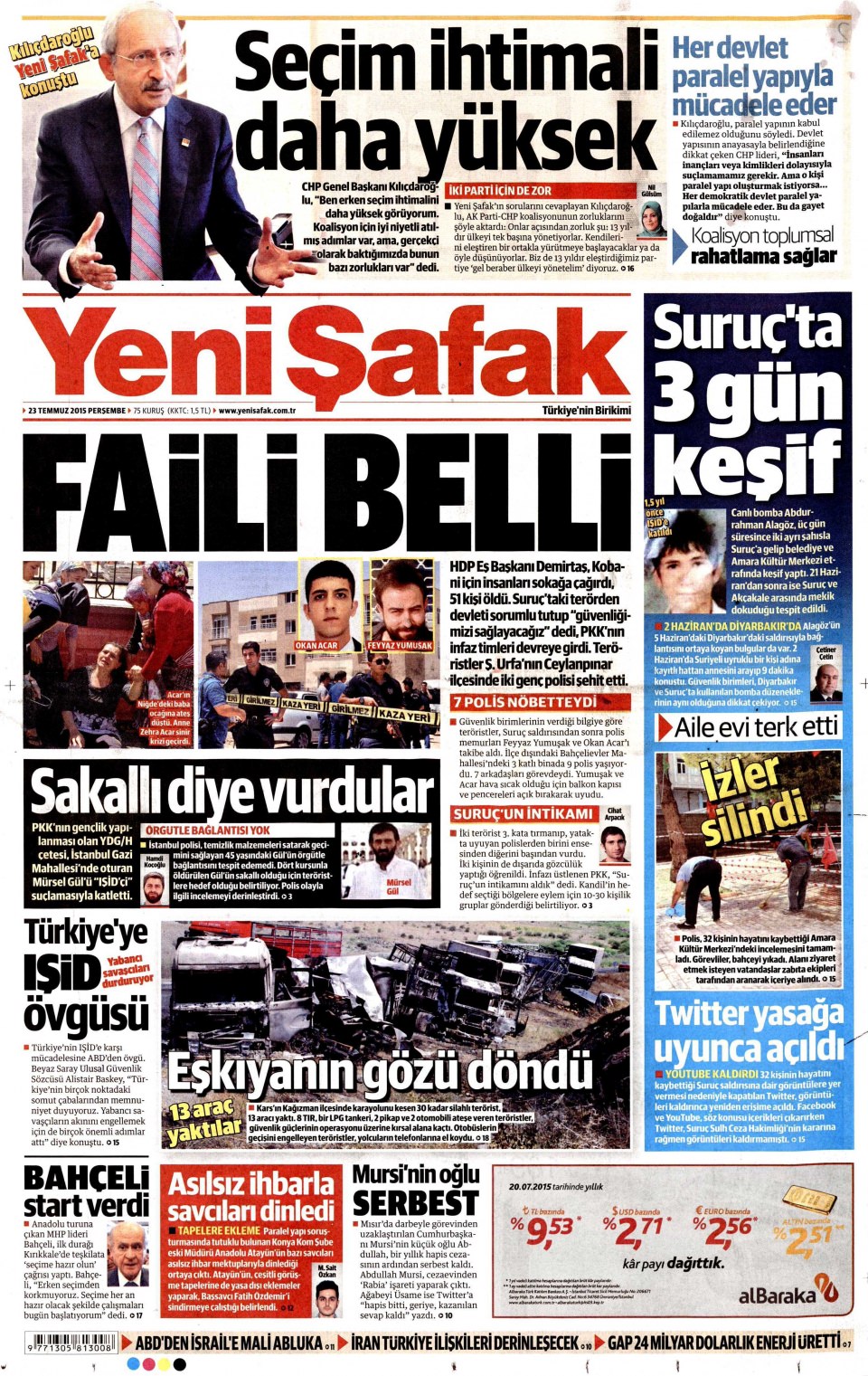 Gazeteler bugün ne yazdı? - 6