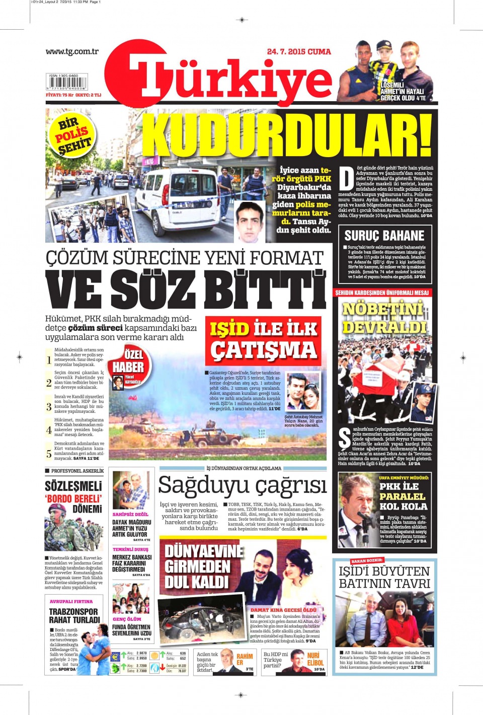 Gazeteler bugün ne yazdı? - 23