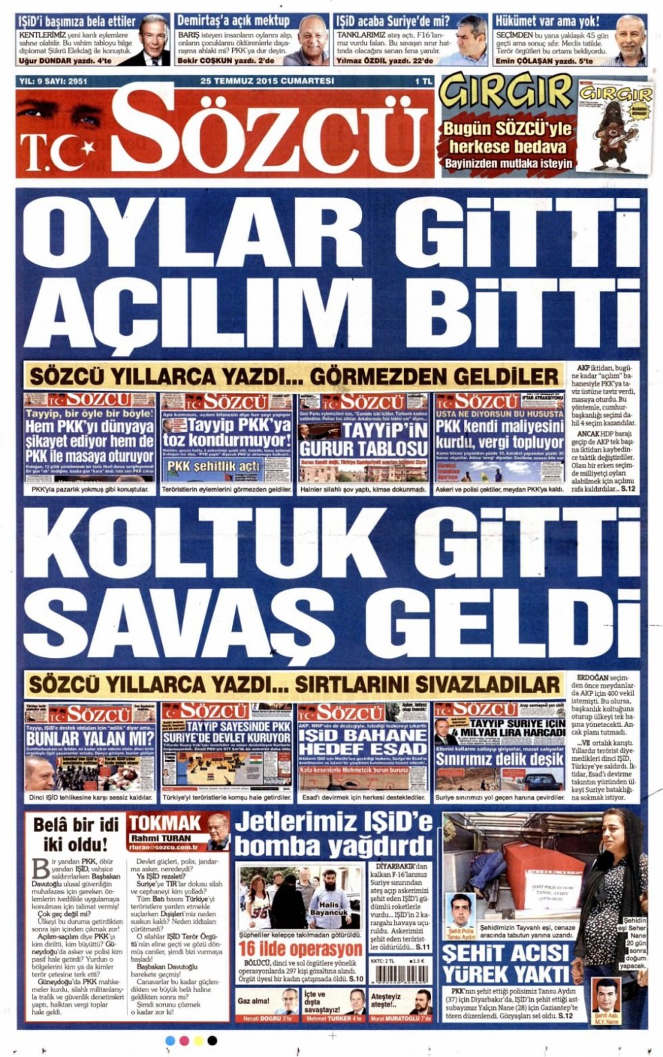 Gazeteler bugün ne yazdı? - 13