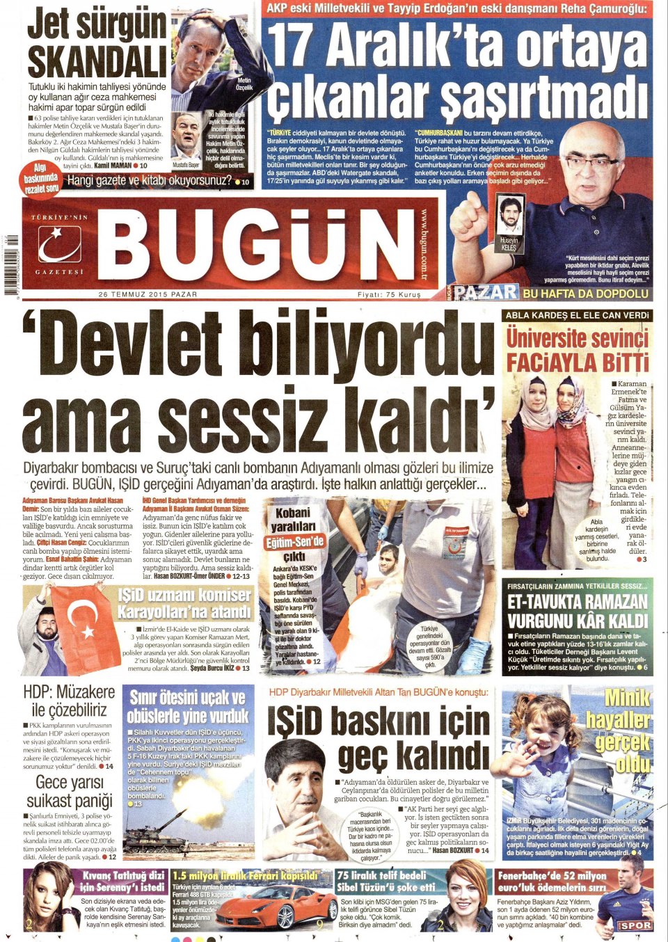 Gazeteler bugün ne yazdı? - 13