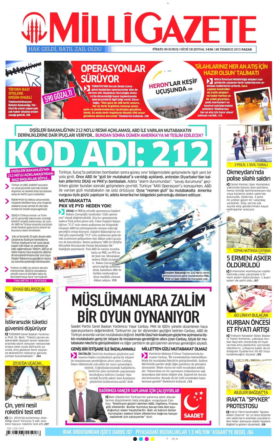 Gazeteler bugün ne yazdı? - 15