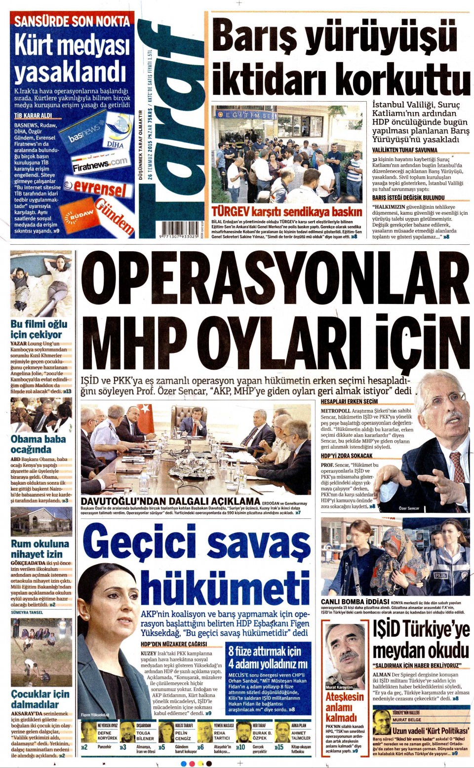 Gazeteler bugün ne yazdı? - 7