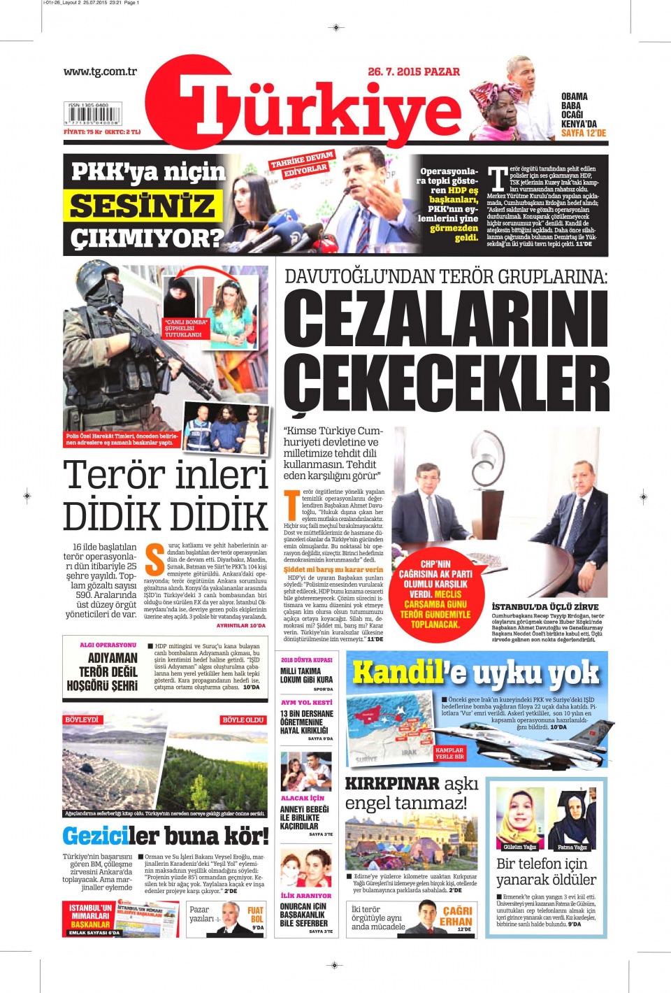 Gazeteler bugün ne yazdı? - 26