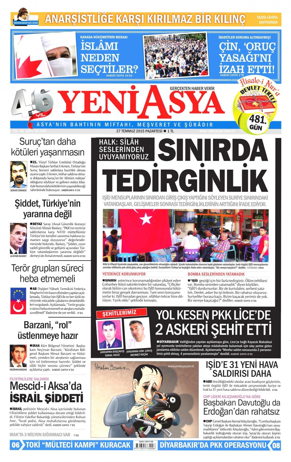 Gazeteler bugün ne yazdı? - 1