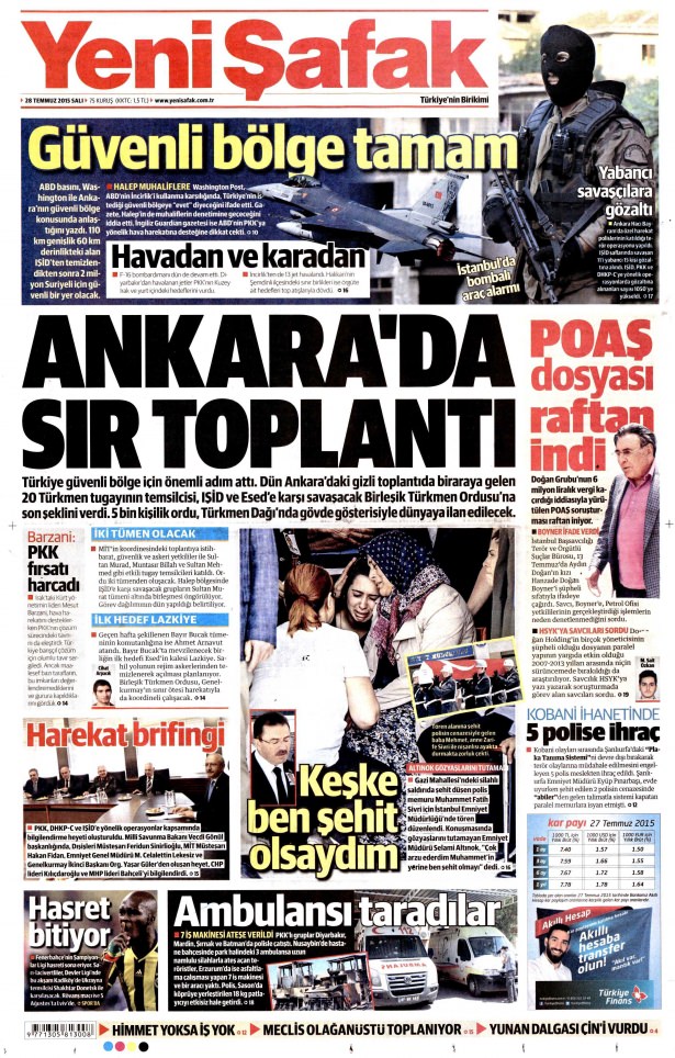 Gazeteler bugün ne yazdı? - 1