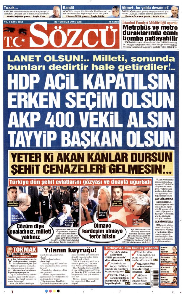 Gazeteler bugün ne yazdı? - 20