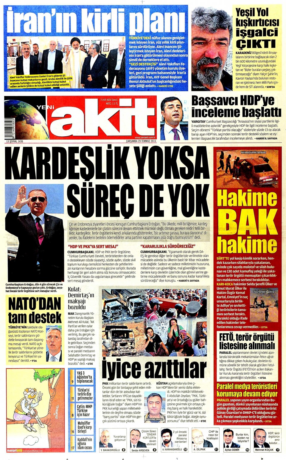 Gazeteler bugün ne yazdı? - 1