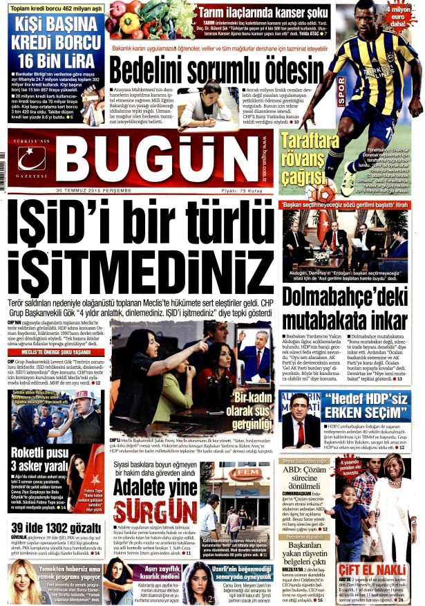 Gazeteler bugün ne yazdı? - 8