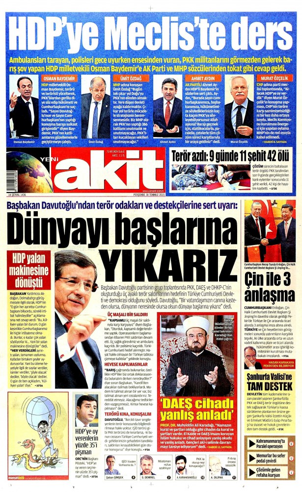 Gazeteler bugün ne yazdı? - 20