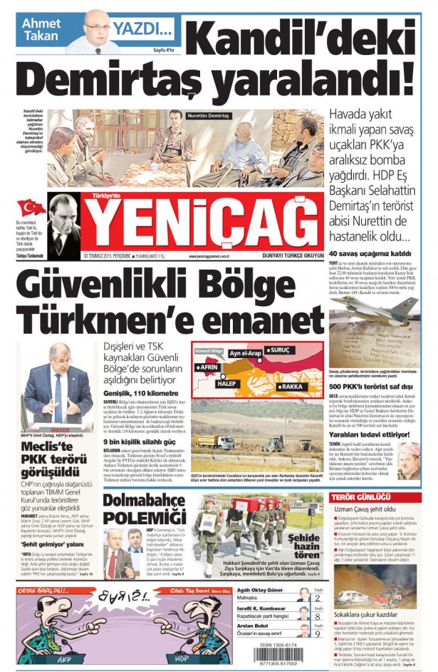 Gazeteler bugün ne yazdı? - 30