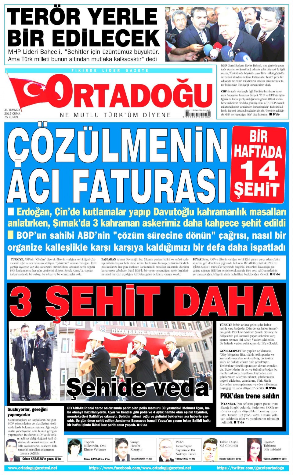 Gazeteler bugün ne yazdı? - 20