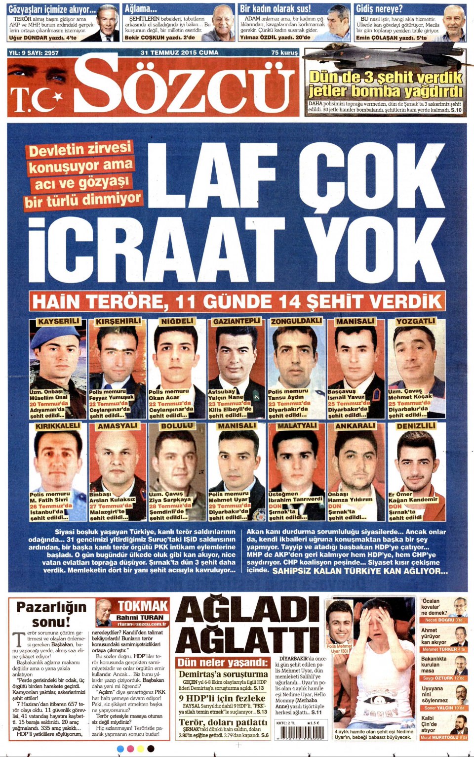 Gazeteler bugün ne yazdı? - 14