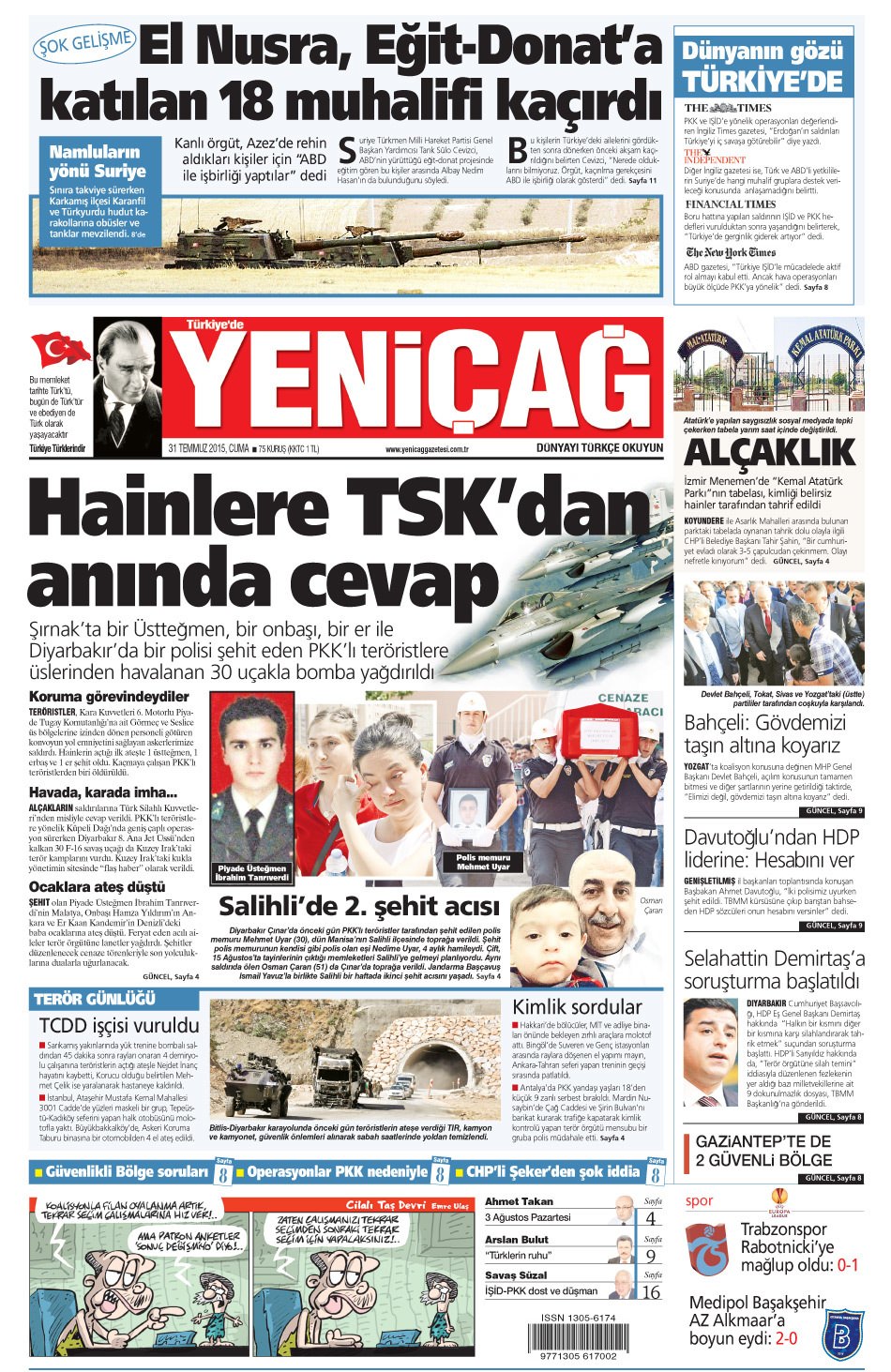 Gazeteler bugün ne yazdı? - 6