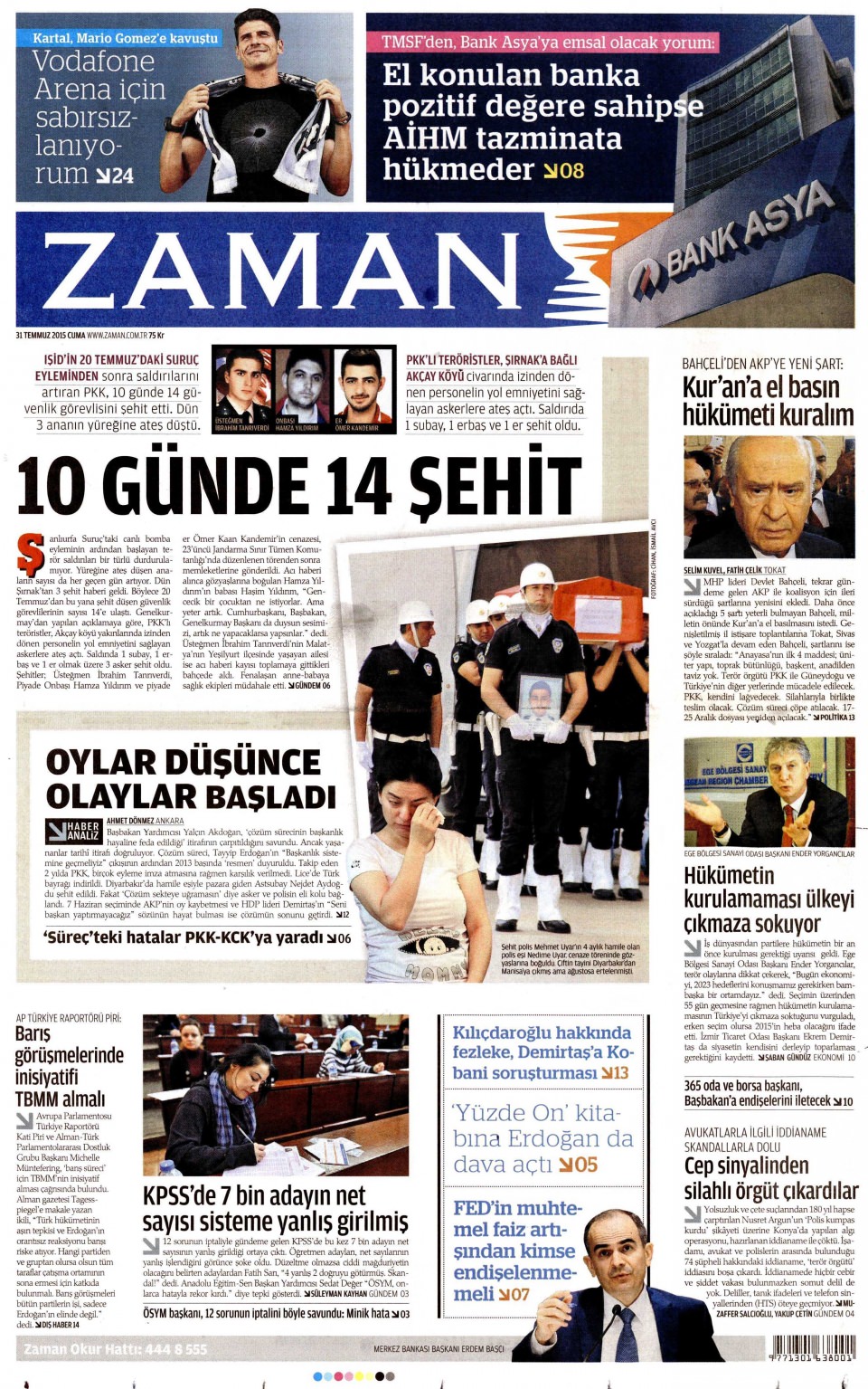 Gazeteler bugün ne yazdı? - 24