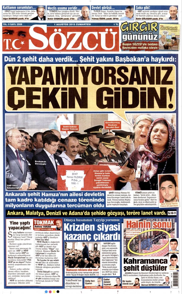 Gazeteler bugün ne yazdı? - 14
