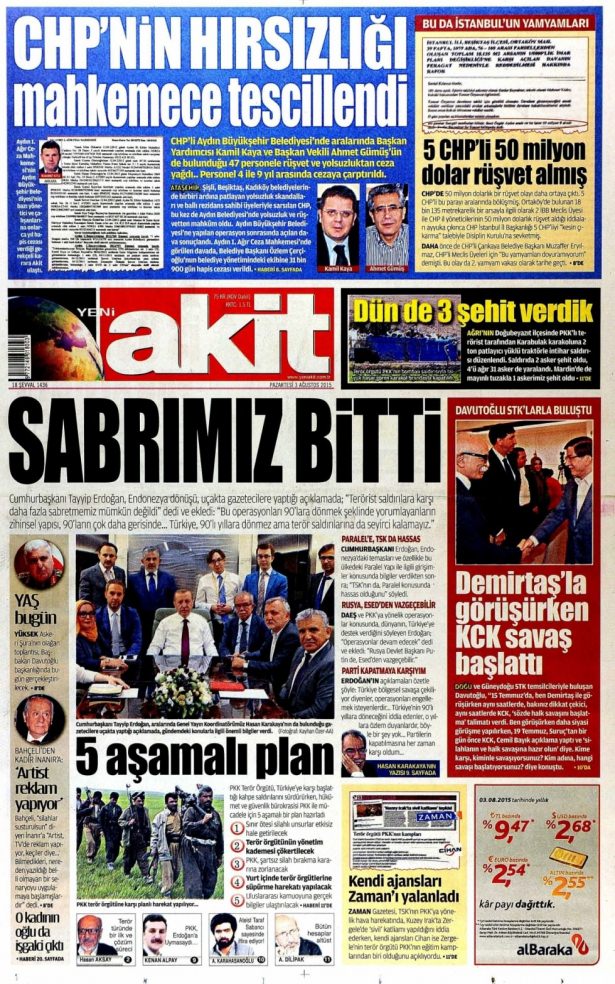 Gazeteler bugün ne yazdı? - 1