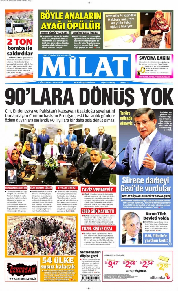 Gazeteler bugün ne yazdı? - 19