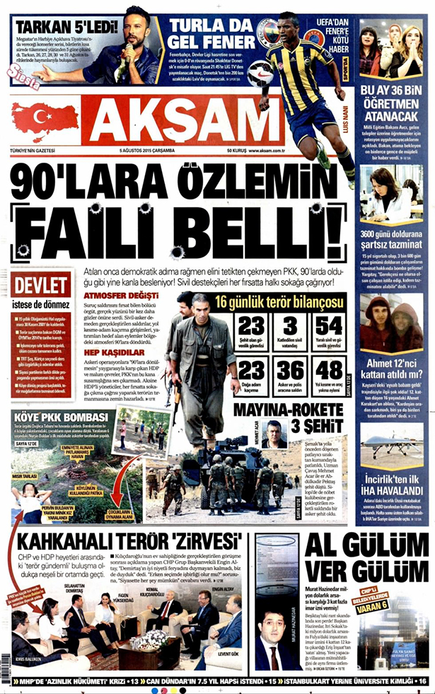 Gazeteler bugün ne yazdı? - 1