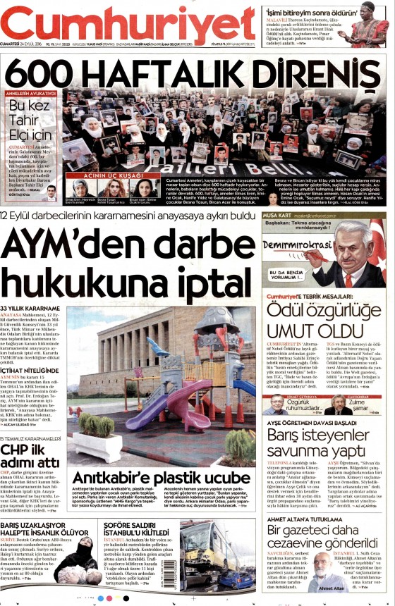 24 Eylül 2016 gazete manşetleri - 773