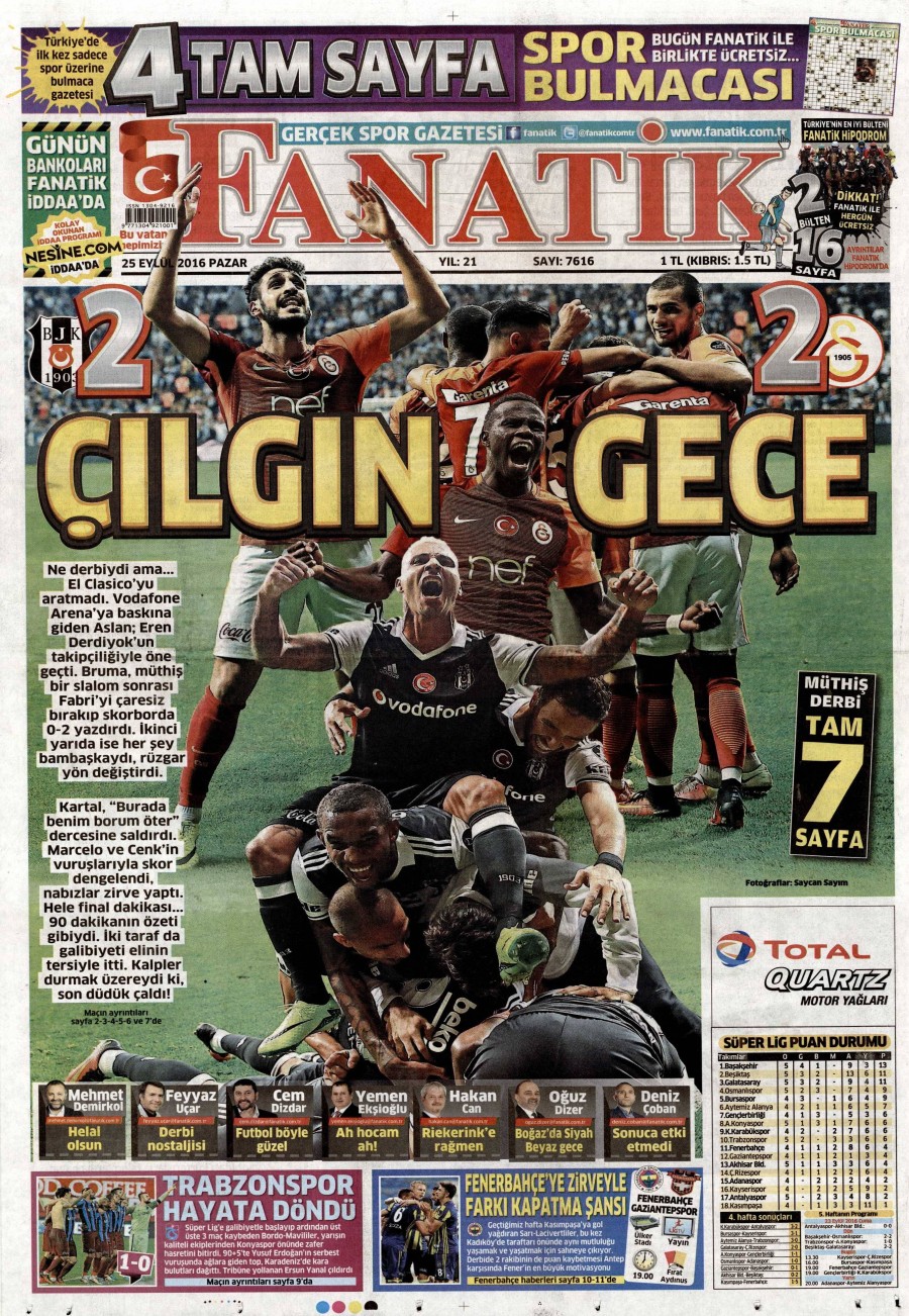 25 Eylül 2016 gazete manşetleri - 641