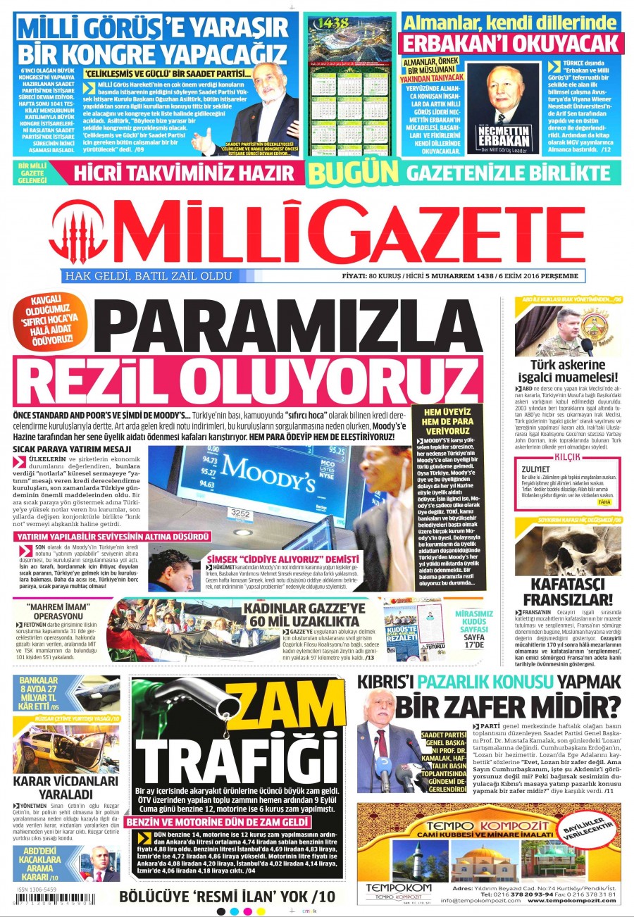 6 Ekim 2016 gazete manşetleri - 636